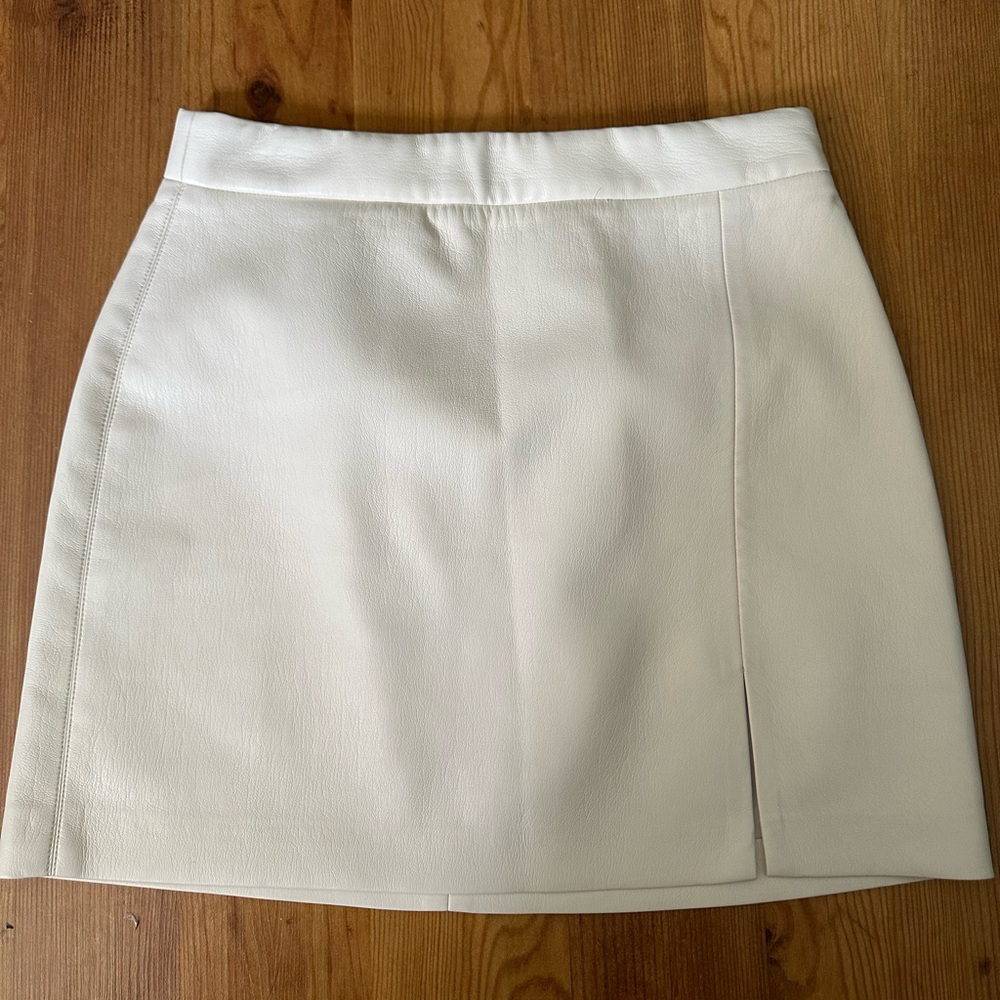 faux leather skirt